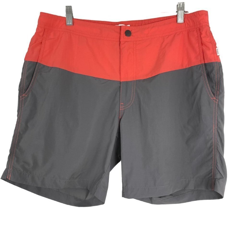 Onia Calder Swim Trunks Shorts Colorblock‎ Multicolored Nylon Men's XL